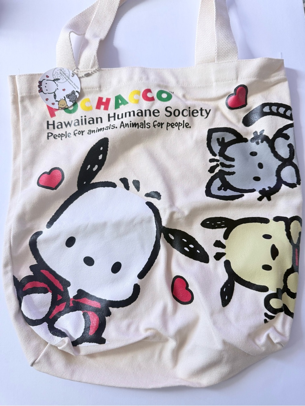 Hawaiian Humane Society x Pochacco Canvas Tote